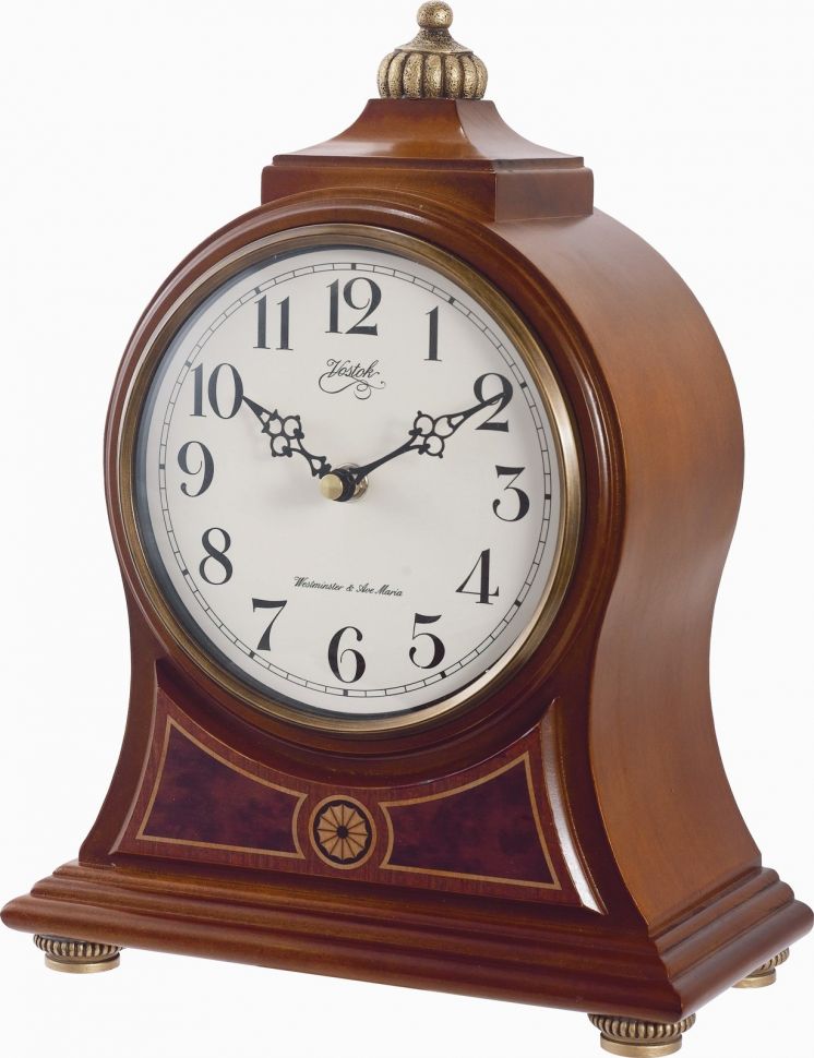Кварцевые настольные часы Westminster с боем (Восток) темный орех фото 1